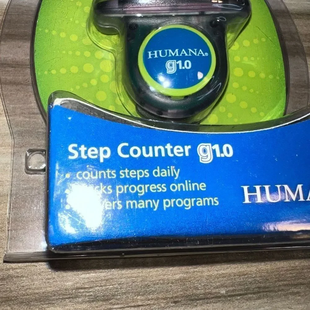 Humana Gear Step Counter g1.0 Daily Pedometer Counts Steps Daily Track Progress